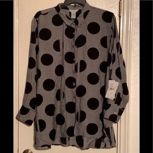 Women’s Multiples Long-Sleeve Blouse - size 2X